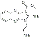 2-AMINO-1-(2-AMINO-ETHYL)-1H-PYRROLO[2,3-B]QUINOXALINE-3-CARBOXYLIC ACID METHYL ESTER Struktur