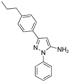 2-PHENYL-5-(4-PROPYL-PHENYL)-2H-PYRAZOL-3-YLAMINE Struktur