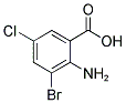 2-AMINO-3-BROMO-5-CHLOROBENZOIC ACID Struktur