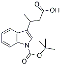 3-(2-CARBOXY-1-METHYL-ETHYL)-INDOLE-1-CARBOXYLIC ACID TERT-BUTYL ESTER Struktur