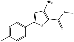 METHYL 3-AMINO-5-(4-METHYLPHENYL)THIOPHENE-2-CARBOXYLATE Struktur