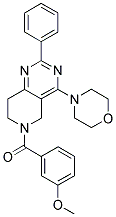 (3-METHOXY-PHENYL)-(4-MORPHOLIN-4-YL-2-PHENYL-7,8-DIHYDRO-5H-PYRIDO[4,3-D]PYRIMIDIN-6-YL)-METHANONE Struktur