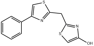 2-[(4-PHENYL-1,3-THIAZOL-2-YL)METHYL]-1,3-THIAZOL-4-OL Struktur