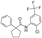 N-(2-CHLORO-5-(TRIFLUOROMETHYL)PHENYL)(PHENYLCYCLOPENTYL)FORMAMIDE Struktur