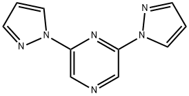 2,6-DI(1H-PYRAZOL-1-YL)PYRAZINE Struktur