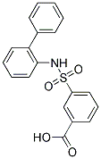 3-[(1,1'-BIPHENYL-2-YLAMINO)SULFONYL]BENZOIC ACID Struktur