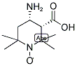 (3S,4S)-4-AMINO-1-OXYL-2,2,6,6-(3R,4R)-TETRAMETHYLPIPERIDINE-3-CARBOXYLIC ACID Struktur