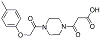 3-(4-[(4-METHYLPHENOXY)ACETYL]PIPERAZIN-1-YL)-3-OXOPROPANOIC ACID Struktur