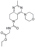 [(2-METHYL-4-MORPHOLIN-4-YL-7,8-DIHYDRO-5H-PYRIDO[4,3-D]PYRIMIDINE-6-CARBONYL)-AMINO]-ACETIC ACID ETHYL ESTER Struktur