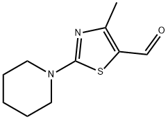 4-METHYL-2-PIPERIDIN-1-YL-1,3-THIAZOLE-5-CARBALDEHYDE Struktur