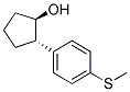 TRANS-2-(4-METHYLTHIOPHENYL)CYCLOPENTANOL Struktur