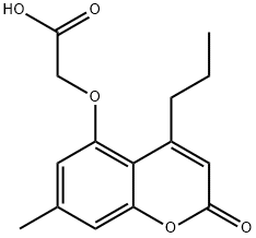 (7-METHYL-2-OXO-4-PROPYL-2H-CHROMEN-5-YLOXY)-ACETIC ACID Struktur