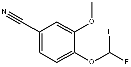 4-DIFLUOROMETHOXY-3-METHOXY-BENZONITRILE Struktur