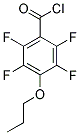 2,3,5,6-TETRAFLUORO-4-PROPOXYBENZOYL CHLORIDE Struktur