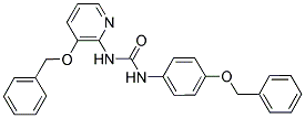 1-(3-(PHENYLMETHOXY)(2-PYRIDYL))-3-(4-(PHENYLMETHOXY)PHENYL)UREA Struktur