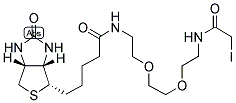 (+)-BIOTINYLIODOACETAMIDYL-3,6-DIOXAOCTANEDIAMINE Struktur