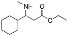 3-CYCLOHEXYL-3-METHYLAMINO-PROPIONIC ACID ETHYL ESTER Struktur