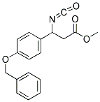 METHYL-3-ISOCYANATO-3-(4-BENZYLOXYPHENYL) PROPIONATE Struktur