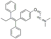 TAMOXIFEN-13C2,15N Struktur