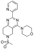 6-METHANESULFONYL-4-MORPHOLIN-4-YL-2-PYRIDIN-2-YL-5,6,7,8-TETRAHYDRO-PYRIDO[4,3-D]PYRIMIDINE Struktur