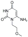 6-AMINO-1-(2-METHOXY-ETHYL)-1H-PYRIMIDINE-2,4-DIONE Struktur