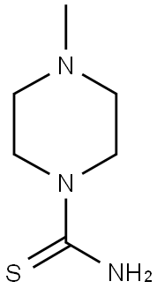 4-METHYLPIPERAZINE-1-CARBOTHIOAMIDE Struktur