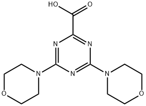 4,6-DI-MORPHOLIN-4-YL-[1,3,5]TRIAZINE-2-CARBOXYLIC ACID Struktur