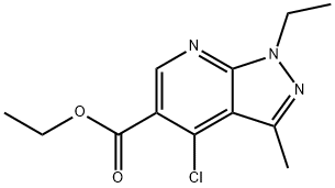 ETHYL 4-CHLORO-1-ETHYL-3-METHYL-1H-PYRAZOLO[3,4-B]PYRIDINE-5-CARBOXYLATE price.