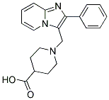 1-(2-PHENYL-IMIDAZO[1,2-A]PYRIDIN-3-YLMETHYL)-PIPERIDINE-4-CARBOXYLIC ACID Struktur