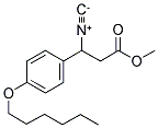 METHYL-3-ISOCYANO-3-(4-HEXYLOXYPHENYL)PROPIONATE Struktur