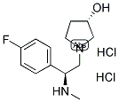 (2S,3'S)-1-[2-(4-FLUORO-PHENYL)-2-METHYLAMINO-ETHYL]-PYRROLIDIN-3-OL BIS-HYDROCHLORIDE Struktur