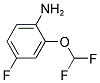 2-DIFLUOROMETHOXY-4-FLUORO-PHENYLAMINE Struktur