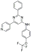 2-PHENYL-6-PYRIDIN-4-YL-N-[4-(TRIFLUOROMETHOXY)PHENYL]PYRIMIDIN-4-AMINE Struktur