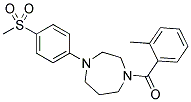 [4-(4-METHANESULFONYL-PHENYL)-[1,4]DIAZEPAN-1-YL]-O-TOLYL-METHANONE Struktur