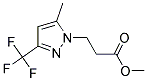 3-(5-METHYL-3-TRIFLUOROMETHYL-PYRAZOL-1-YL)-PROPIONIC ACID METHYL ESTER Struktur