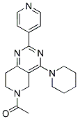 1-(4-PIPERIDIN-1-YL-2-PYRIDIN-4-YL-7,8-DIHYDRO-5H-PYRIDO[4,3-D]PYRIMIDIN-6-YL)-ETHANONE Struktur