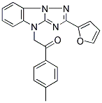 2-[2-(2-FURYL)-4H-[1,2,4]TRIAZOLO[1,5-A]BENZIMIDAZOL-4-YL]-1-(4-METHYLPHENYL)ETHANONE Struktur