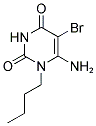 6-AMINO-5-BROMO-1-BUTYL-1H-PYRIMIDINE-2,4-DIONE Struktur