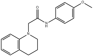 2-[3,4-DIHYDRO-1(2H)-QUINOLINYL]-N-(4-METHOXYPHENYL)ACETAMIDE Struktur