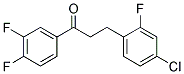 3-(4-CHLORO-2-FLUOROPHENYL)-3',4'-DIFLUOROPROPIOPHENONE Struktur