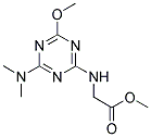 METHYL {[4-(DIMETHYLAMINO)-6-METHOXY-1,3,5-TRIAZIN-2-YL]AMINO}ACETATE Struktur