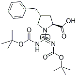 (2S,4R)-N,N'-BIS(BOC)-GAMMA-BENZYLPROLINE CARBOXAMIDINE Struktur