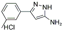 3-(3-METHYLPHENYL)-1H-PYRAZOL-5-AMINE HYDROCHLORIDE Struktur