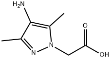 (4-AMINO-3,5-DIMETHYL-PYRAZOL-1-YL)-ACETIC ACID Struktur