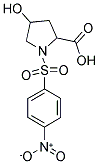 4-HYDROXY-1-(4-NITRO-BENZENESULFONYL)-PYRROLIDINE-2-CARBOXYLIC ACID Struktur