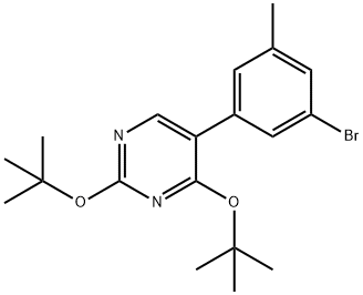 5-(3-BROMO-5-METHYLPHENYL)-2,4-DITERT-BUTOXYPYRIMIDINE Struktur