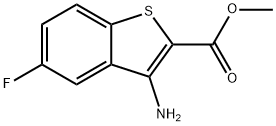 METHYL 3-AMINO-5-FLUORO-BENZO[B]THIOPHENE-2-CARBOXYLATE Struktur