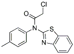 N-1,3-BENZOTHIAZOL-2-YL-2-CHLORO-N-(4-METHYLPHENYL)ACETAMIDE Struktur