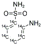 2-AMINOBENZENESULFONAMIDE [RING-14C(U)] Struktur