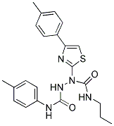 N~1~-PROPYL-1-[4-(4-METHYLPHENYL)-1,3-THIAZOL-2-YL]-N~2~-(4-METHYLPHENYL)-1,2-HYDRAZINEDICARBOXAMIDE Struktur